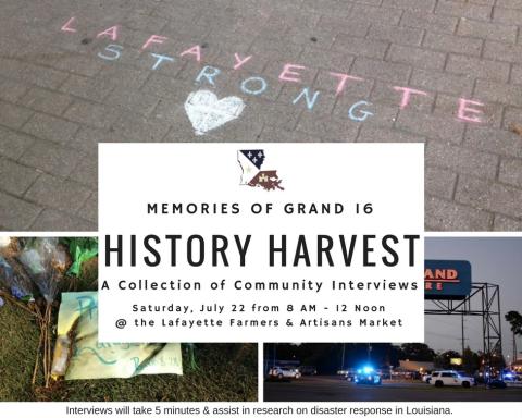 History Harvest Grang 16 Flyer